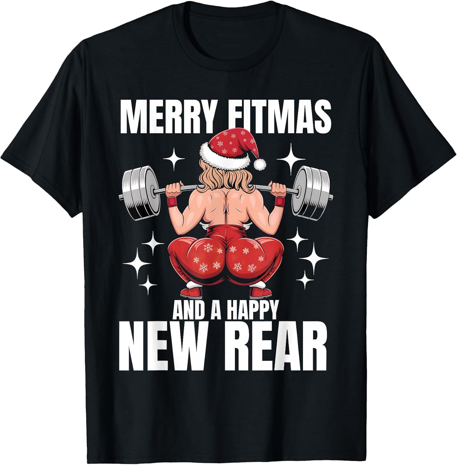 Merry Fitmas Happy New Year Workout Gym Merch