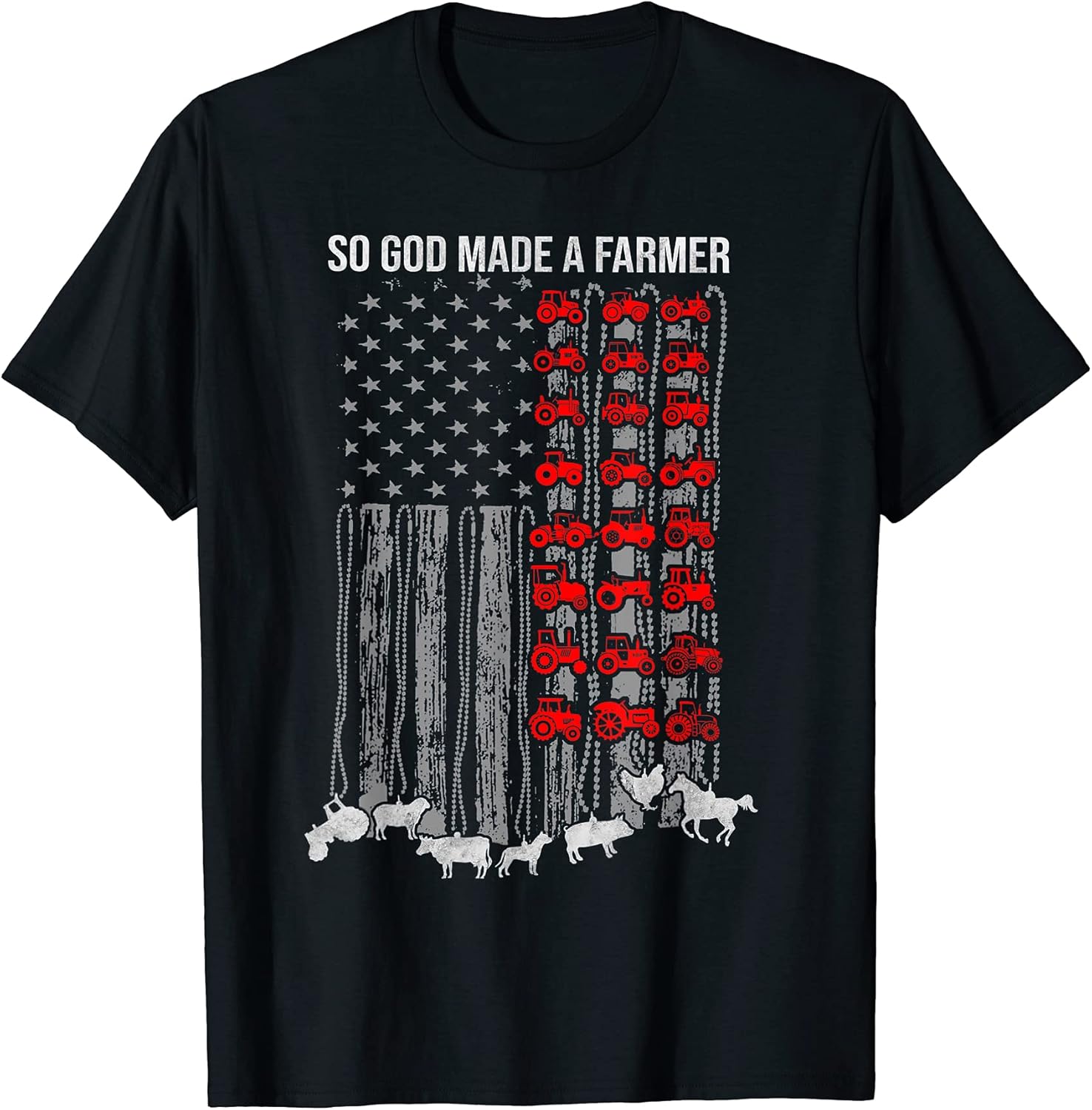 So God Ma.de A Farmer Farming Quote By Merch