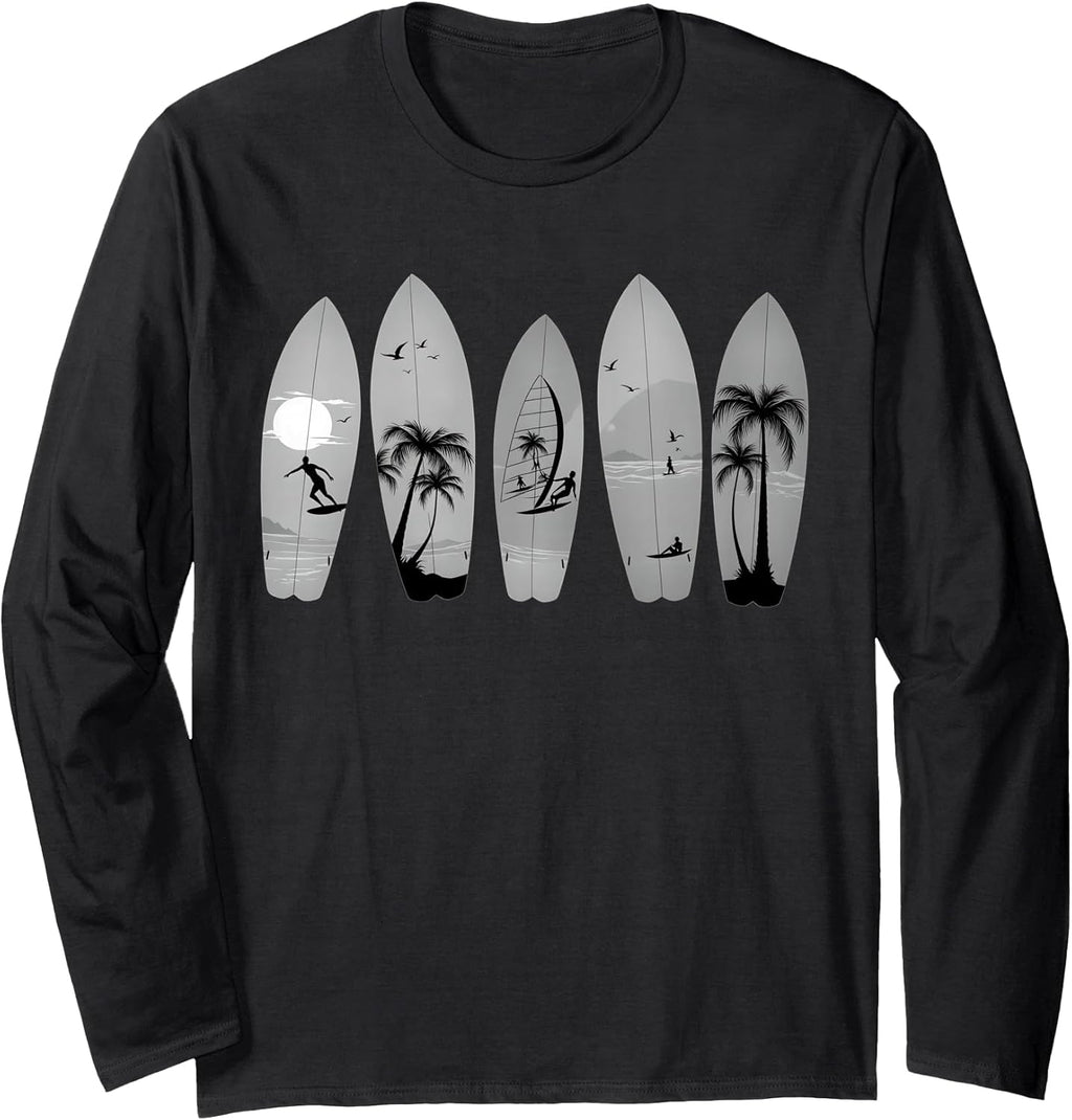 Surfing Surfboard Vintage Classic Surfer Tees