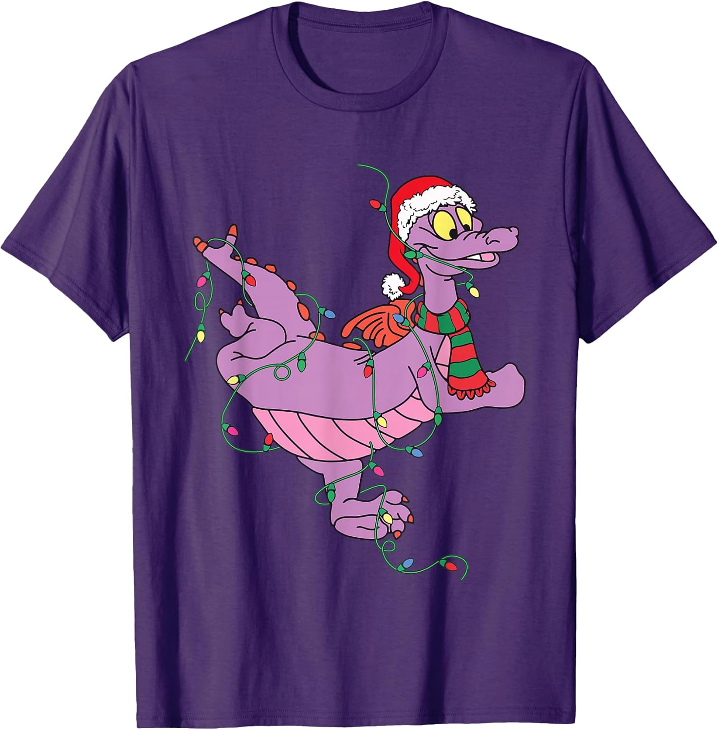 Cute Dragon Figment Lights Christmas Santa Animal