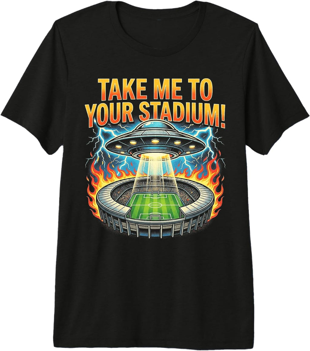 Funny Soccer UFO Alien | Sci-Fi Football Humor