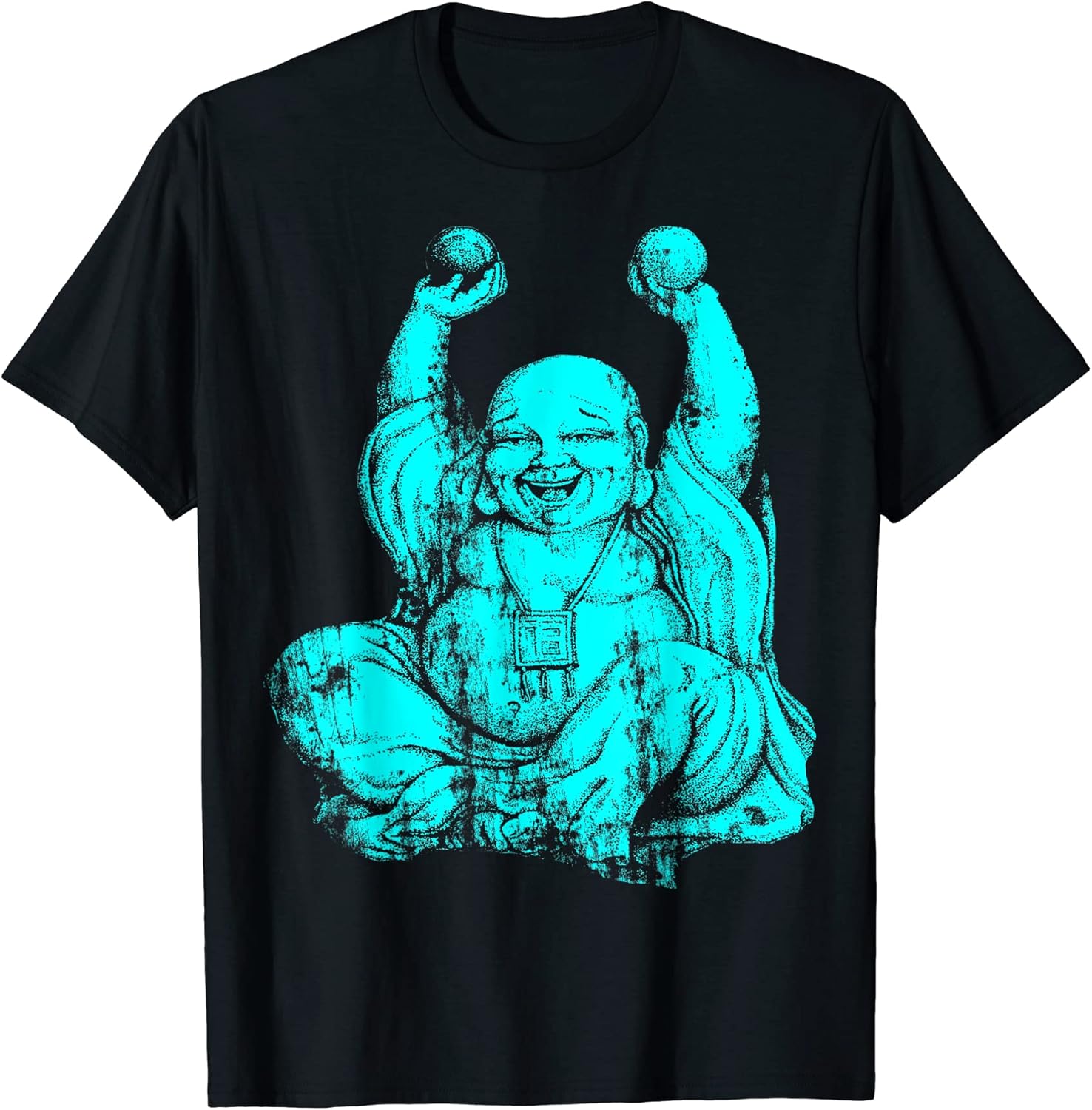 Red Laughing Buddha Yoga Tshirt