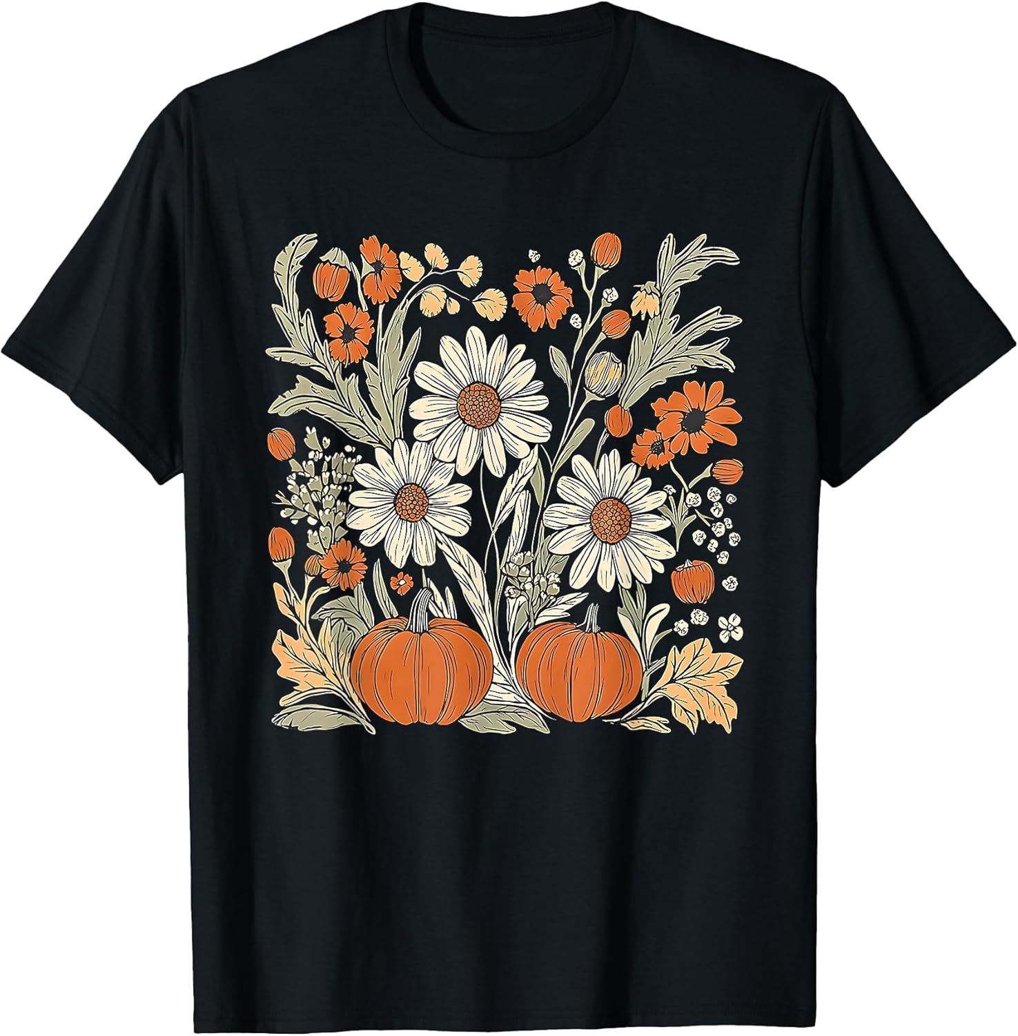 boho fall floral sweatshirt