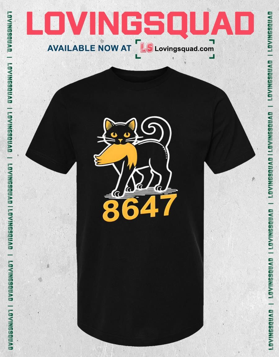 8647 Black Cat Anti Trump Shirt