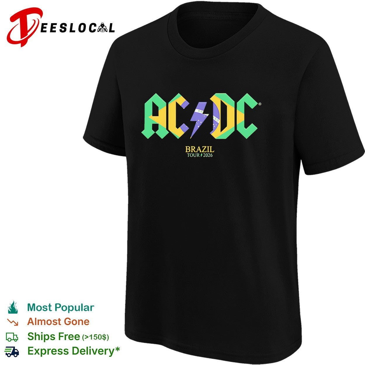 ACDC Brazil Tour 2026 shirt