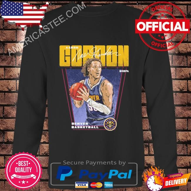 Aaron gordon denver nuggets premiere signature shirt