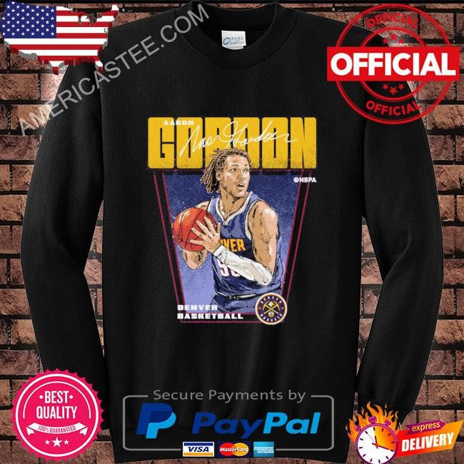 Aaron gordon denver nuggets premiere signature shirt