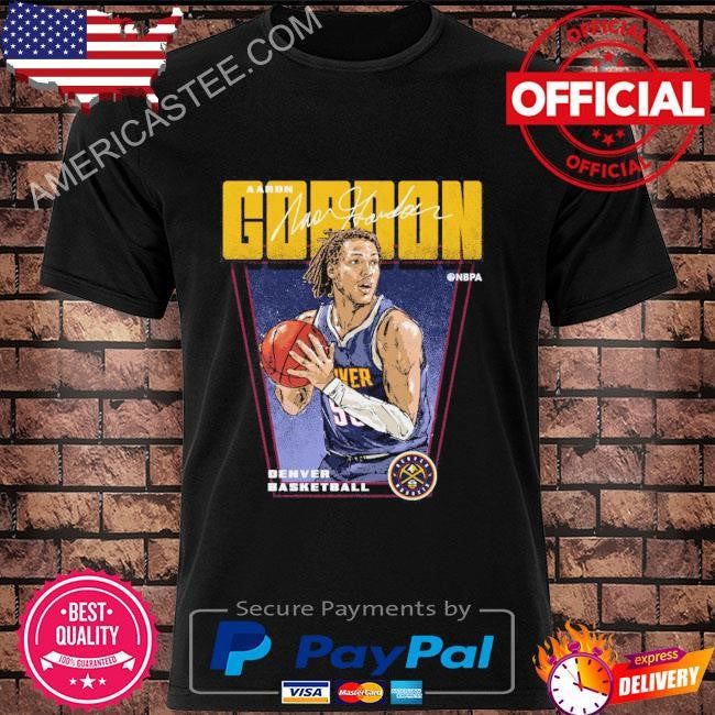 Aaron gordon denver nuggets premiere signature shirt
