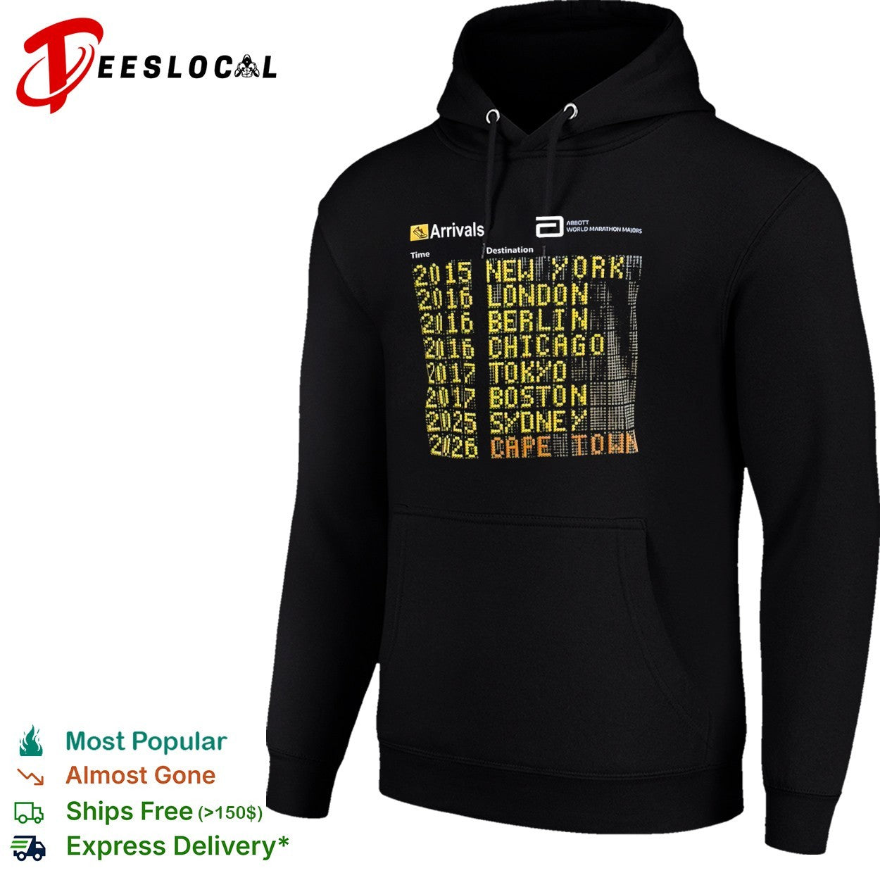 Abbott World Marathon Majors Arrivals New York London shirt