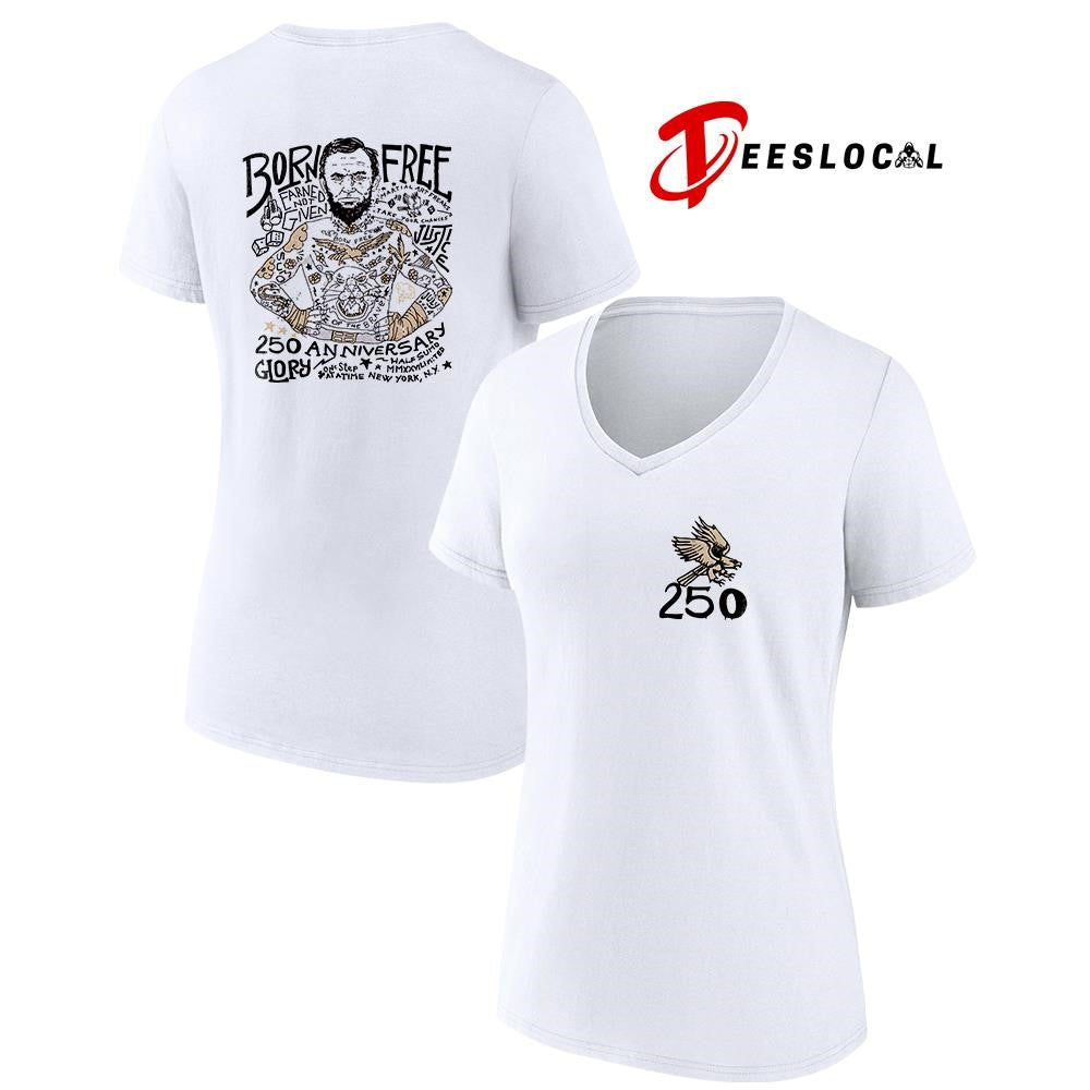 Abraham Lincoln born free earned not given 250 anniversary glory of America art shirt