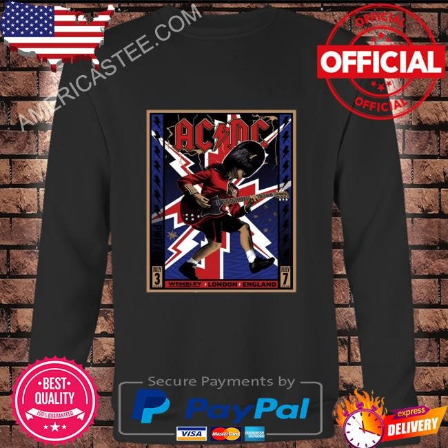 Ac-Dc july 3 2024 at wembley stadium in london uk poster shirt