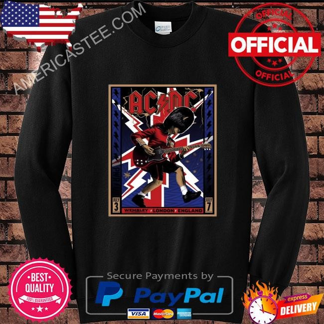 Ac-Dc july 3 2024 at wembley stadium in london uk poster shirt
