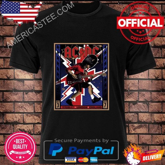 Ac-Dc july 3 2024 at wembley stadium in london uk poster shirt