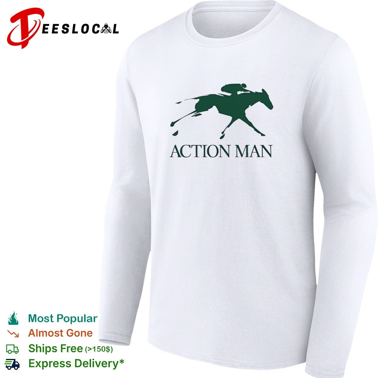 Action Man horse racing shirt