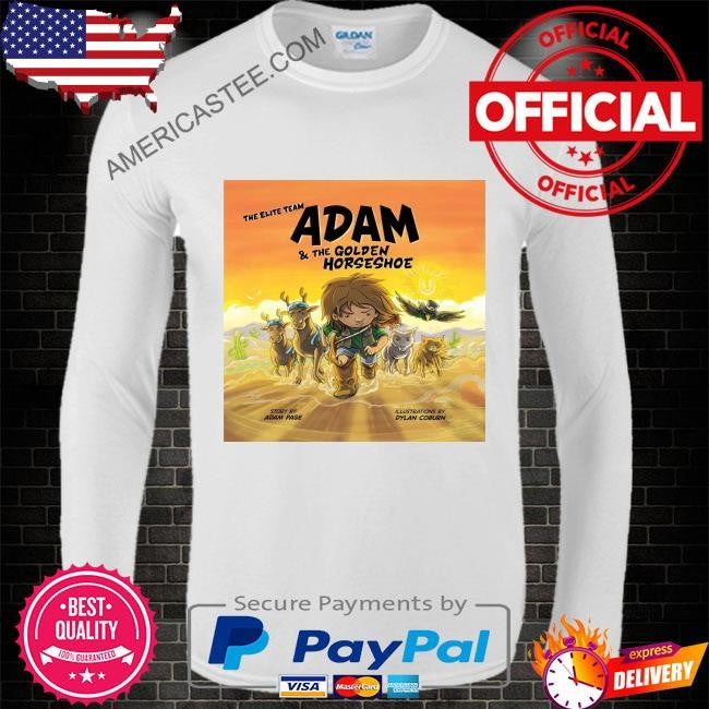 Adam and the golden horseshoe children’s book shirt