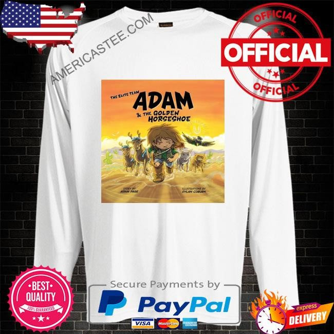 Adam and the golden horseshoe children’s book shirt