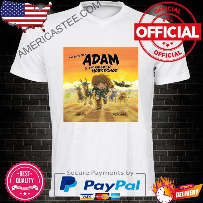 Adam and the golden horseshoe children’s book shirt