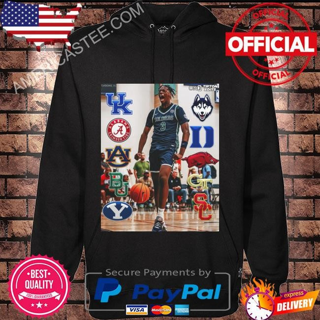 Aj dybantsa the no. 1 overall recruit in the 2025 class shirt