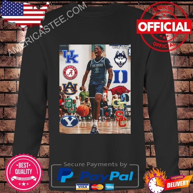 Aj dybantsa the no. 1 overall recruit in the 2025 class shirt