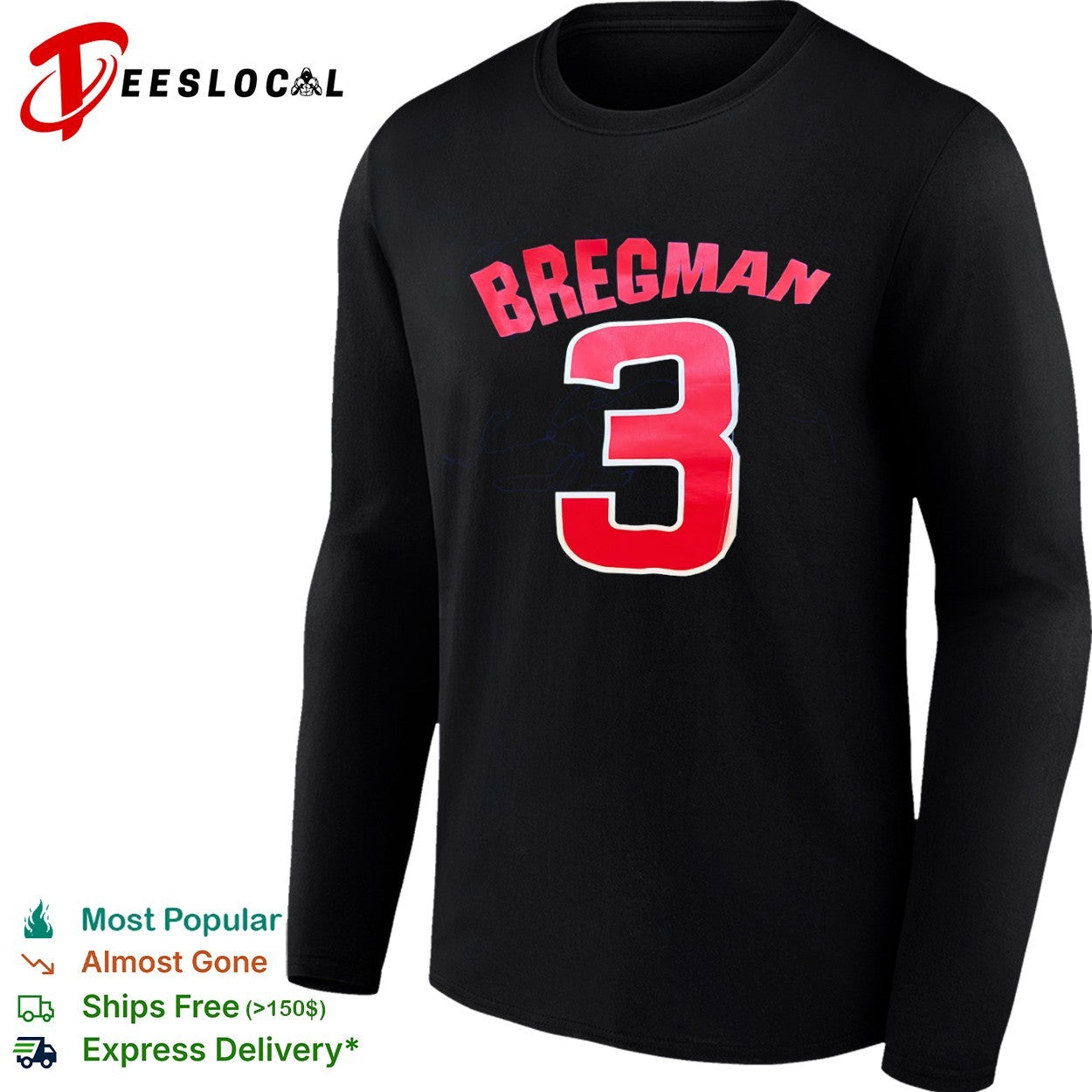 Alex Bregman 3 Chicago Cubs MLB Shirt