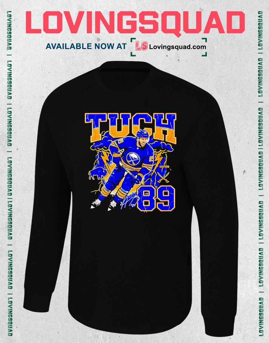 Alex Tuch Buffalo Sabers 89 graphic signature shirt