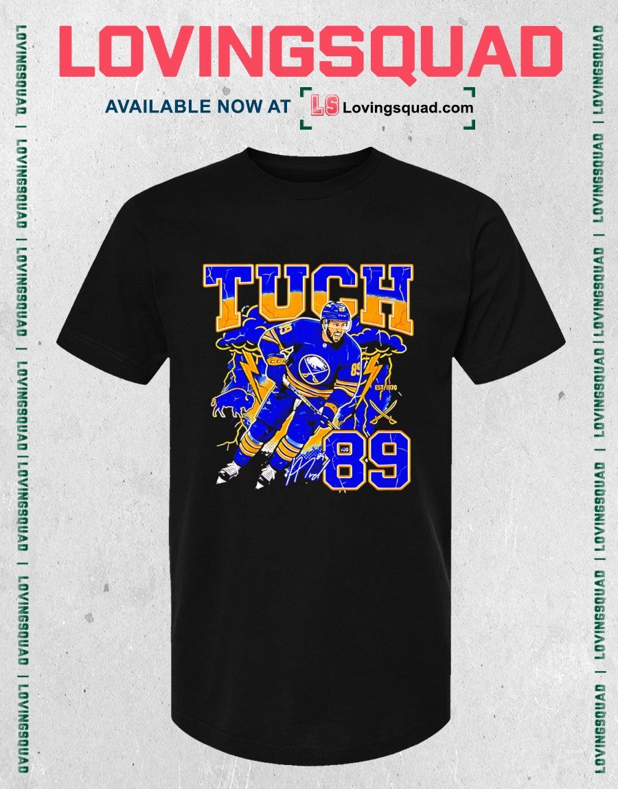Alex Tuch Buffalo Sabers 89 graphic signature shirt