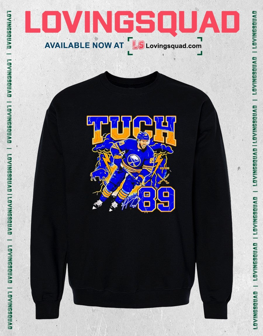 Alex Tuch Buffalo Sabers 89 graphic signature shirt