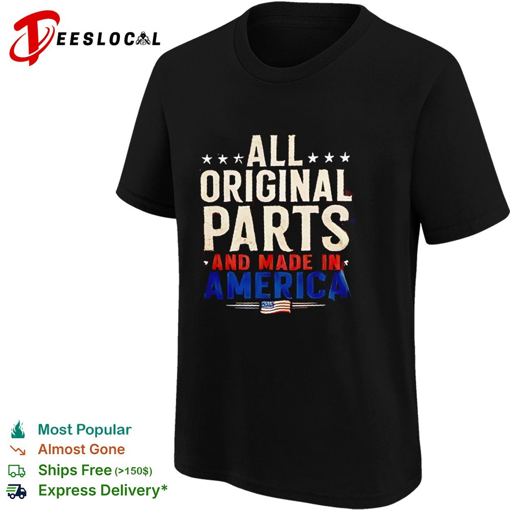 All original parts and made in America USA flag shirt