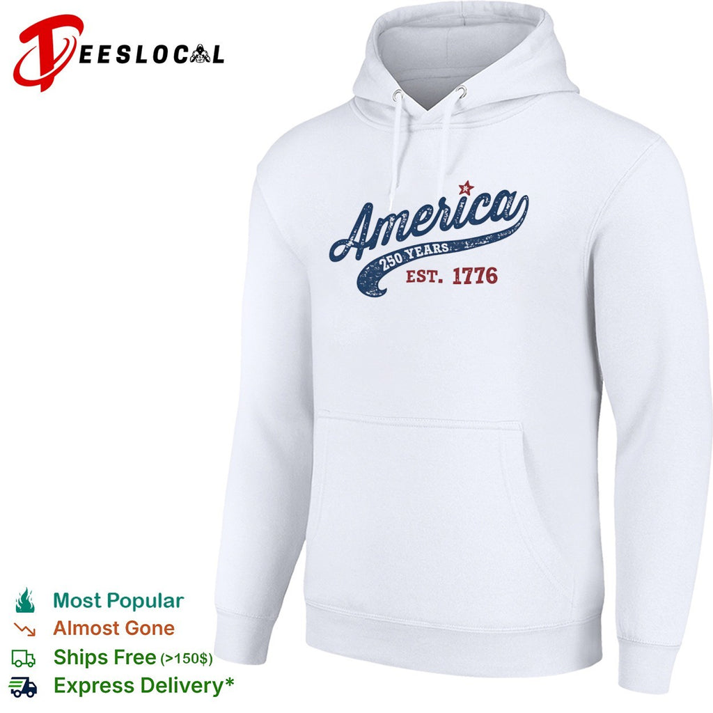 America 250 Years Est 1776 Patriotic Fourth of July Independence Day Celebration shirt