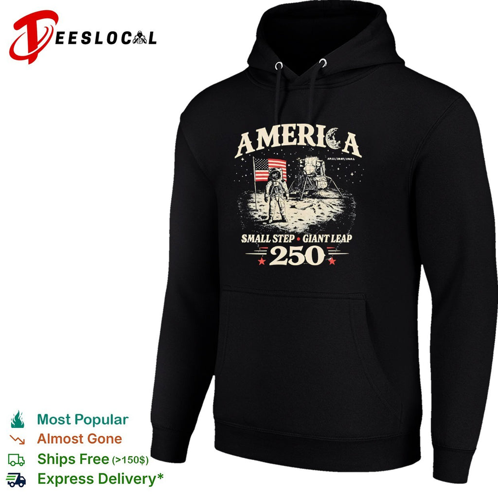 America Small Step Giant Leap 250 AP 11 20 07 1969 Moon Landing Lunar Mission shirt