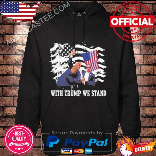 American flag Trump injured shirt