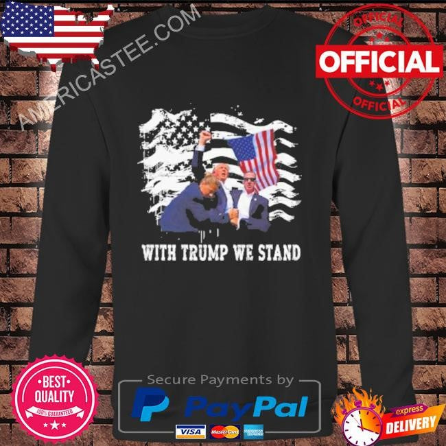 American flag Trump injured shirt
