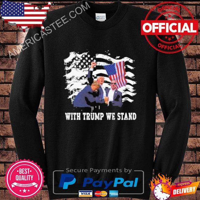 American flag Trump injured shirt