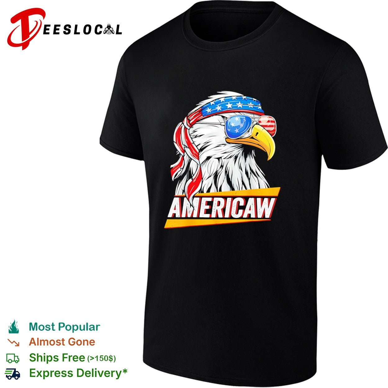 Americaw Bald Eagle USA Flag Patriotic Headband American Independence Day shirt