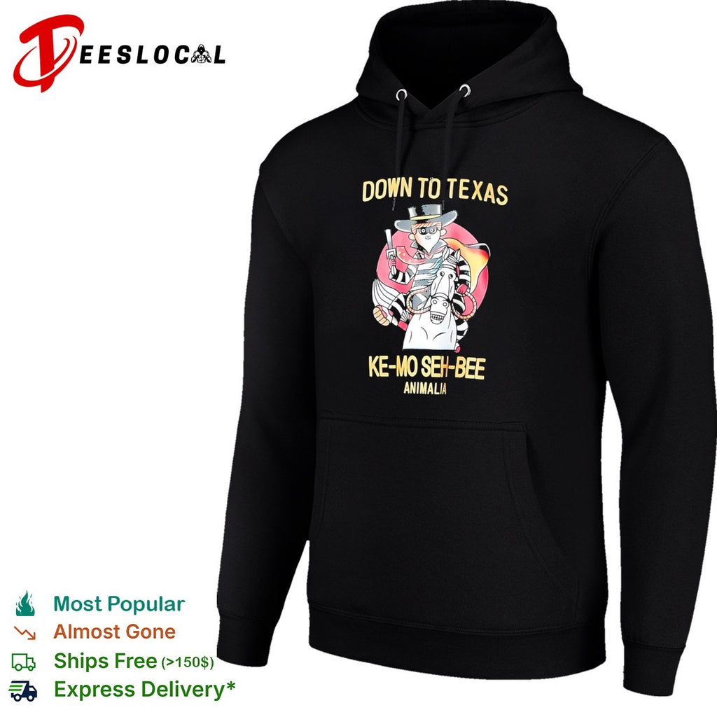Animalia down to Texas ke mo seh bee bandit shirt