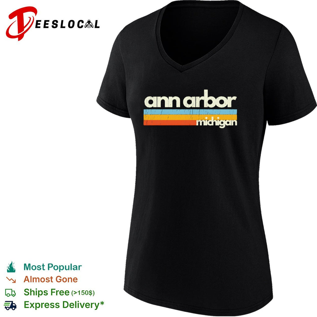 Ann Arbor Michigan retro shirt
