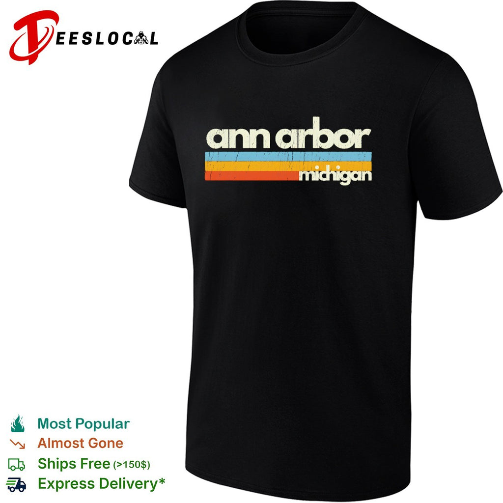 Ann Arbor Michigan retro shirt