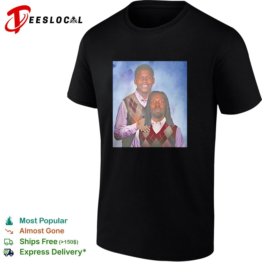 Anthony Edwards and Naz Reid Step Brothers shirt