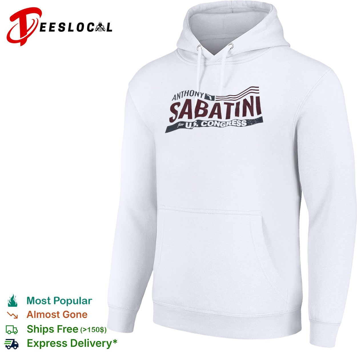 Anthony Sabatini flag stripes for US Congress shirt