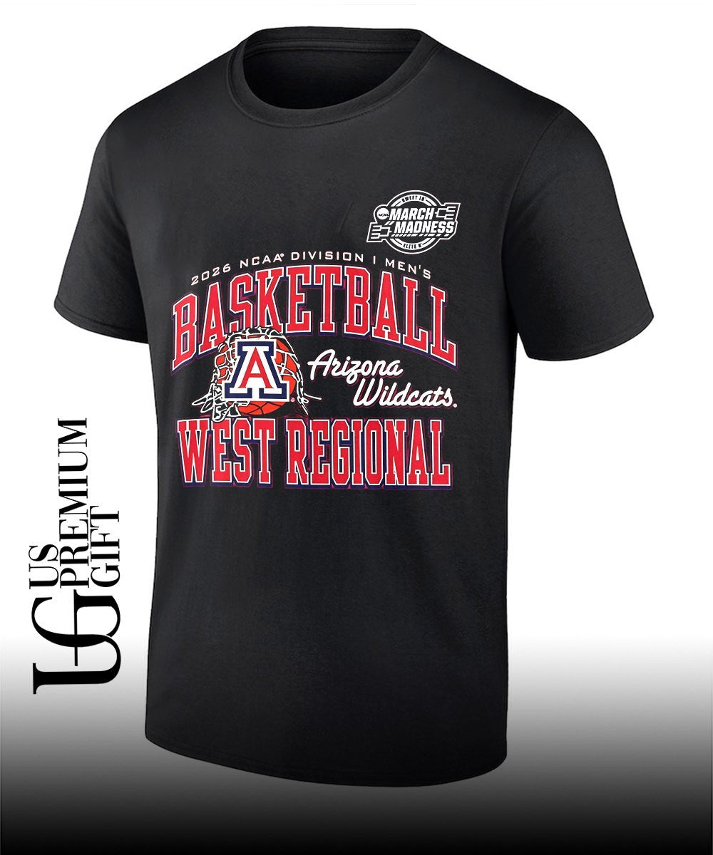 Arizona Wildcats basketball NCAA Division I March Madness West Regional 2026 shirt