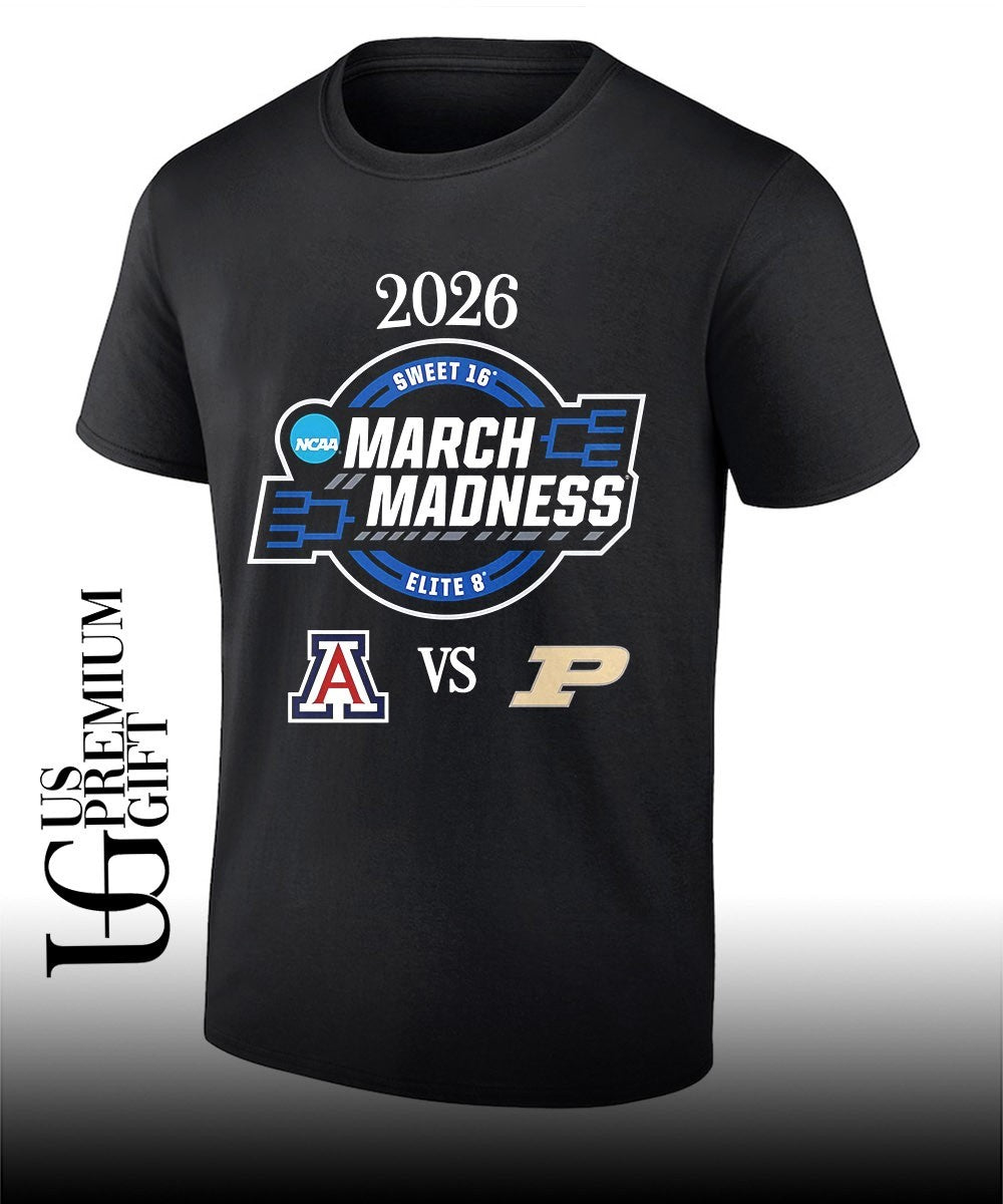 Arizona Wildcats vs Purdue Boilermakers 2026 NCAA March Madness Sweet 16 Elite 8 Champions shirt