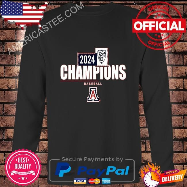 Arizona wilDcats blue 84 unisex 2024 pac-12 baseball regular season champions shirt