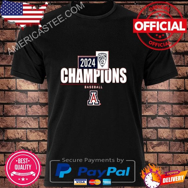 Arizona wilDcats blue 84 unisex 2024 pac-12 baseball regular season champions shirt