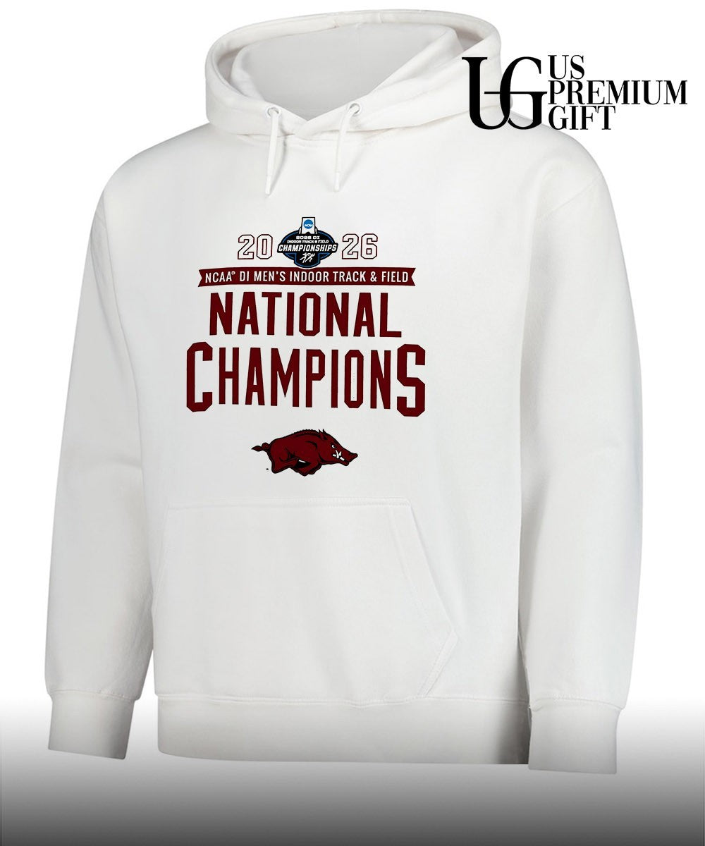 Arkansas Razorbacks 2026 NCAA Men’s Indoor Track & Field National Champions shirt