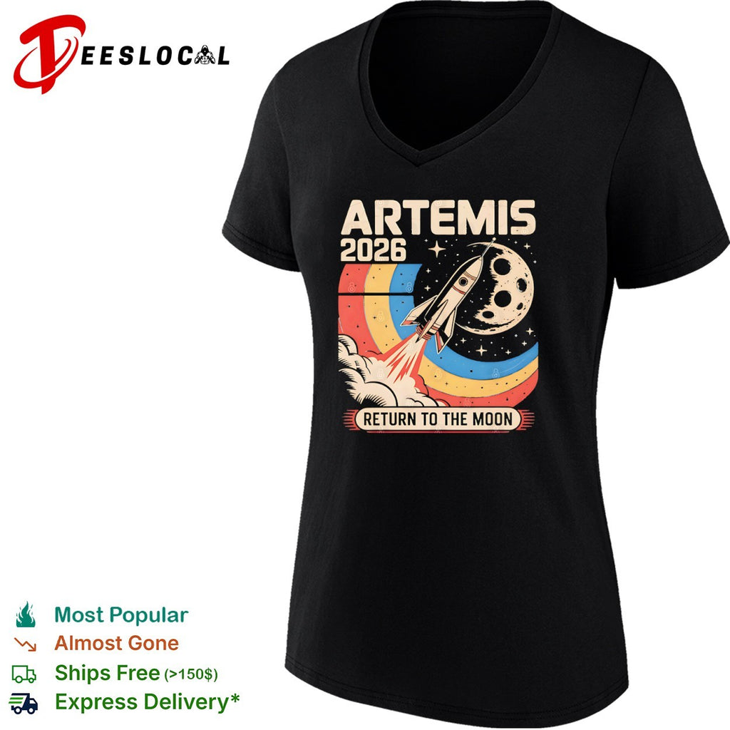 Artemis 2026 return to the moon rocket shirt
