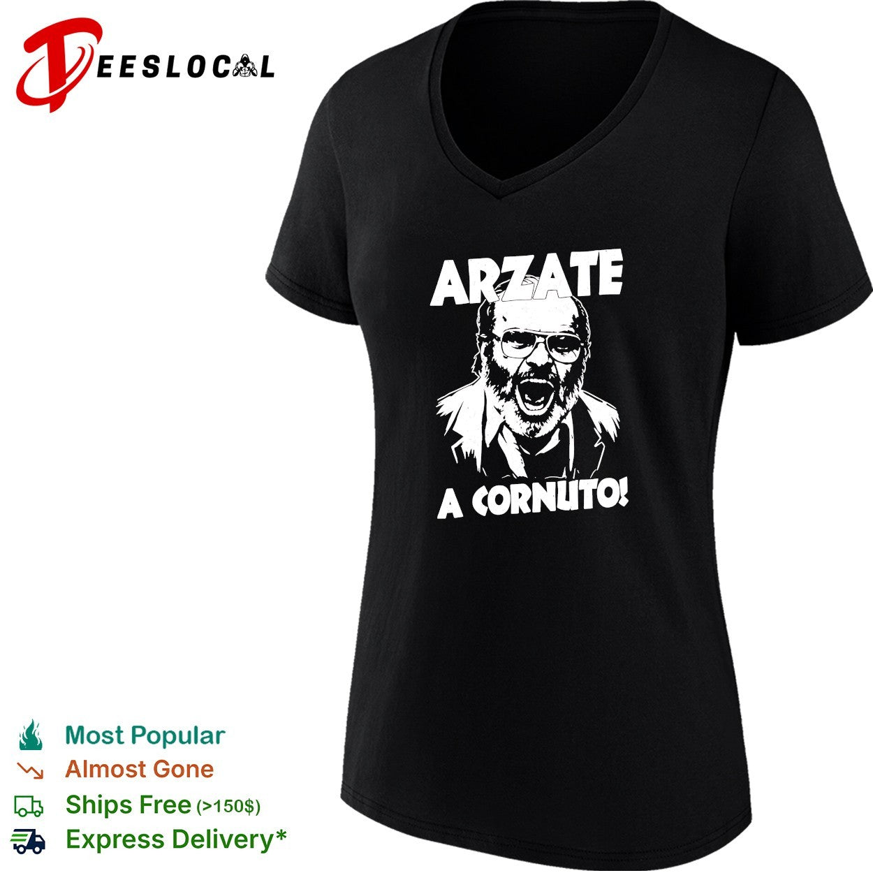 Arzate screaming a cornuto meme shirt