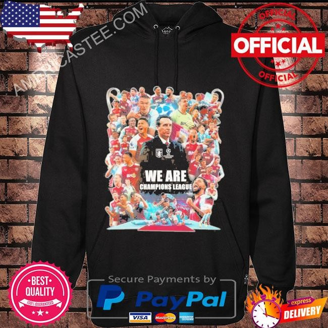 Aston villa f.c. we are champions league shirt