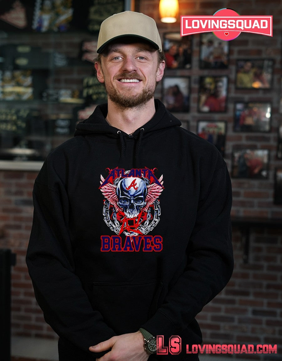 Atlanta Braves Skull Graphic Shirt