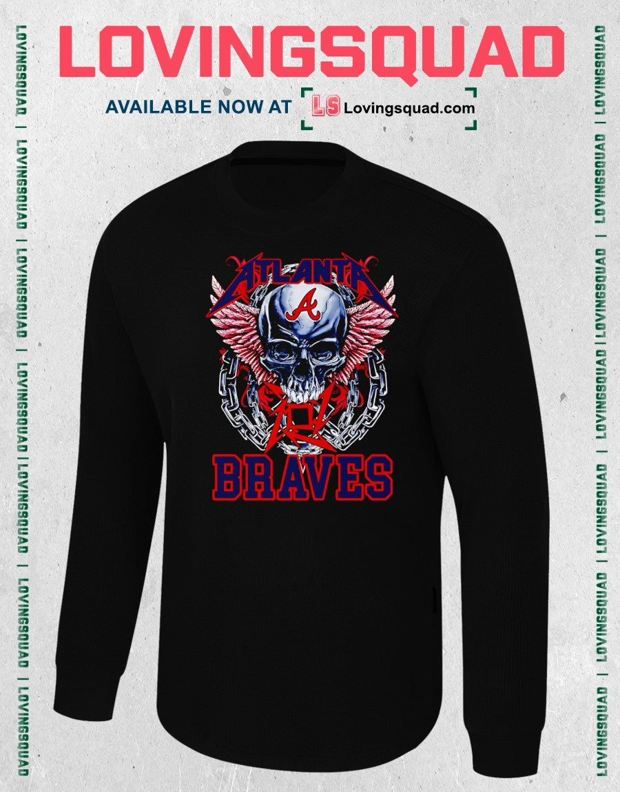 Atlanta Braves Skull Graphic Shirt