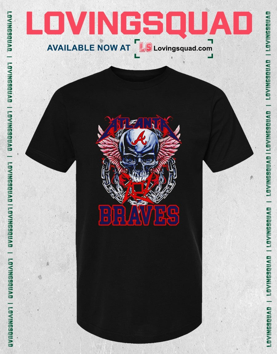 Atlanta Braves Skull Graphic Shirt